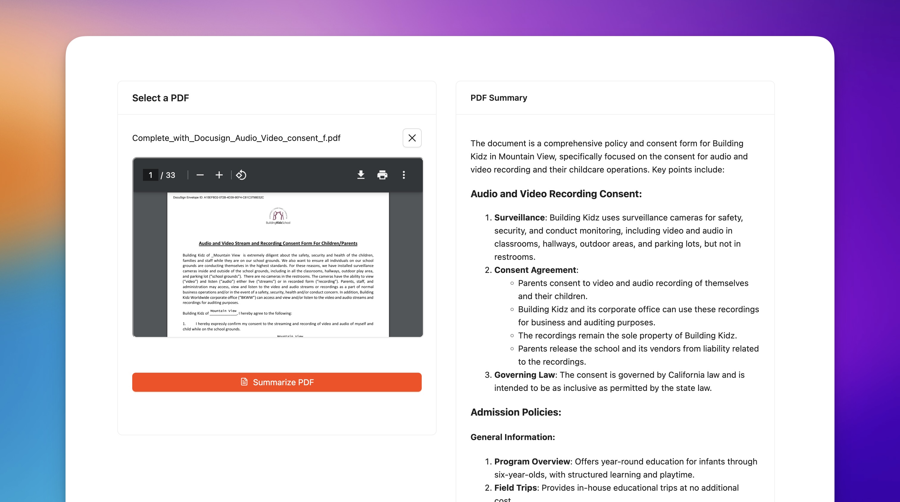 AI PDF Summarizer